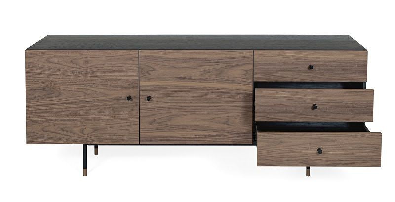 Woodman - Jugend Sideboard - Svart/valnøtt