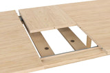 Woodman Skagen spisebord med uttrekk - eik, 140/180x90