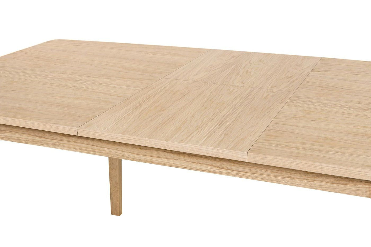 Woodman Skagen spisebord med uttrekk - eik, 140/180x90