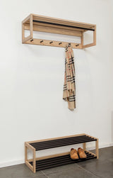 Woodman - Slussen Hook Rack med Hanger Bar - Oak