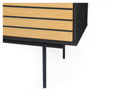 Woodman Stripe Sideboard - Natur/Black