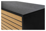 Woodman Stripe Table - eik/svart