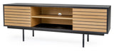 Woodman Stripe Table - eik/svart