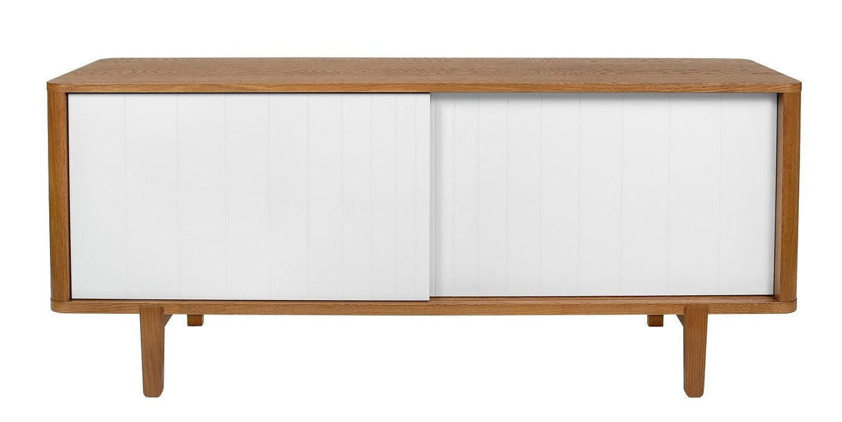 Woodman - Sumire Sideboard w. skyvedører - hvit/natur