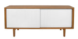 Woodman - Sumire Sideboard w. skyvedører - hvit/natur