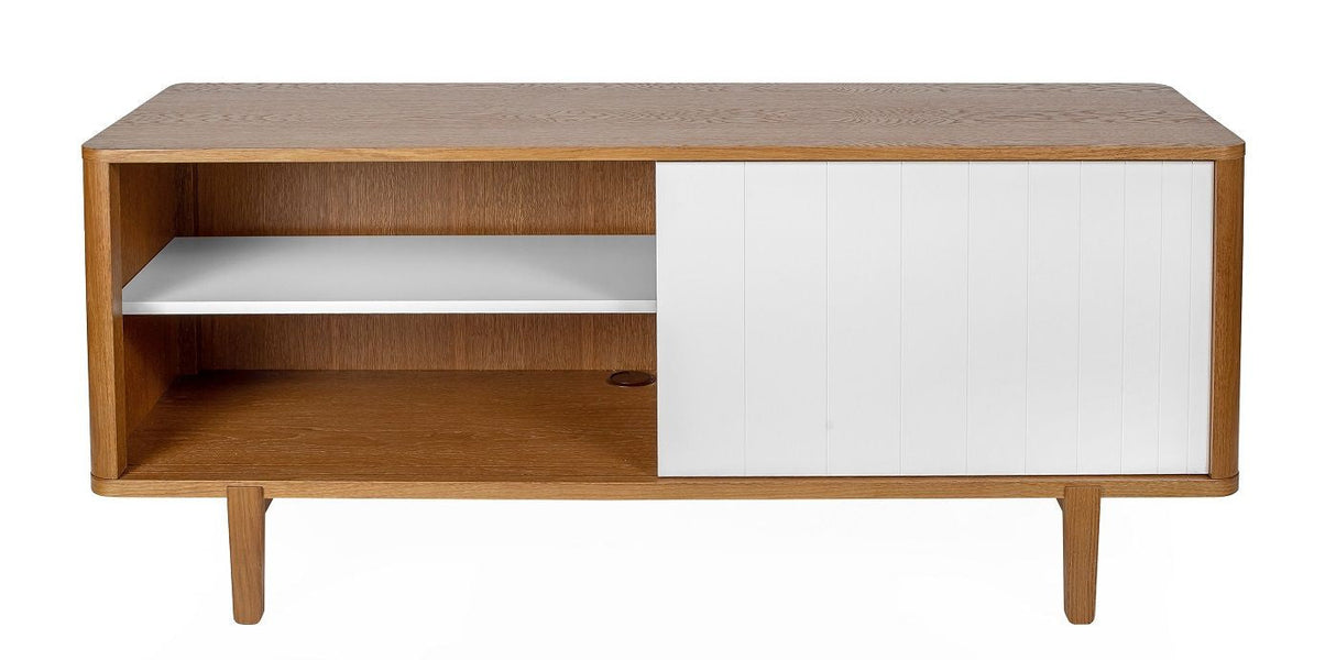 Woodman - Sumire Sideboard w. skyvedører - hvit/natur