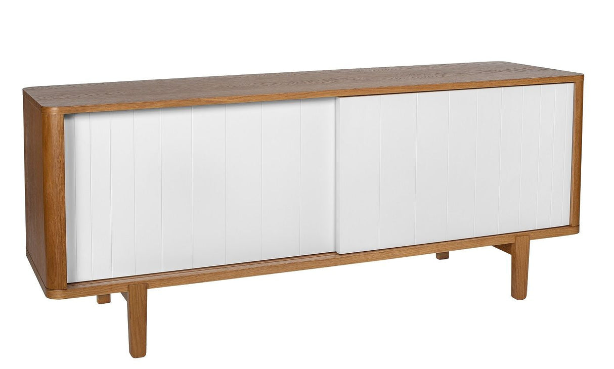 Woodman - Sumire Sideboard w. skyvedører - hvit/natur