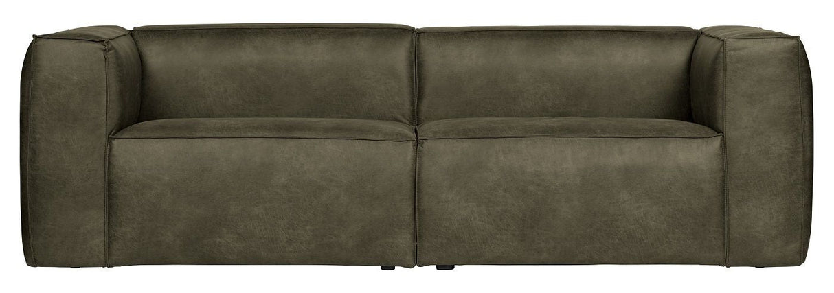 Woood Bean 3.5-per. Sofa i øko-skinn, Army Green