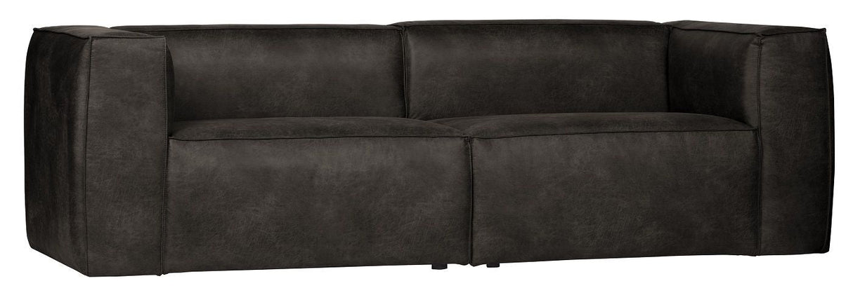 Woood Bean 3.5-per. Sofa i øko-skinn, svart