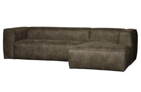 Woood Bean Sofa i Eco-Leather m/høyre vender mot sjesel, hær