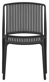 Billie Garden Chair laget av plast, svart