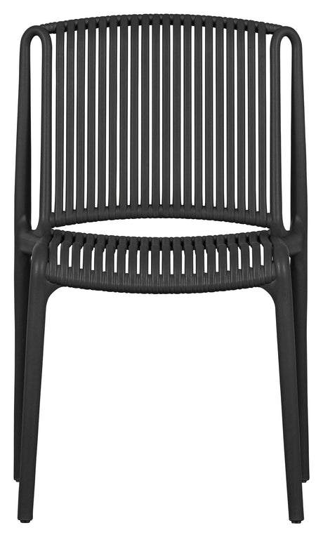 Billie Garden Chair laget av plast, svart