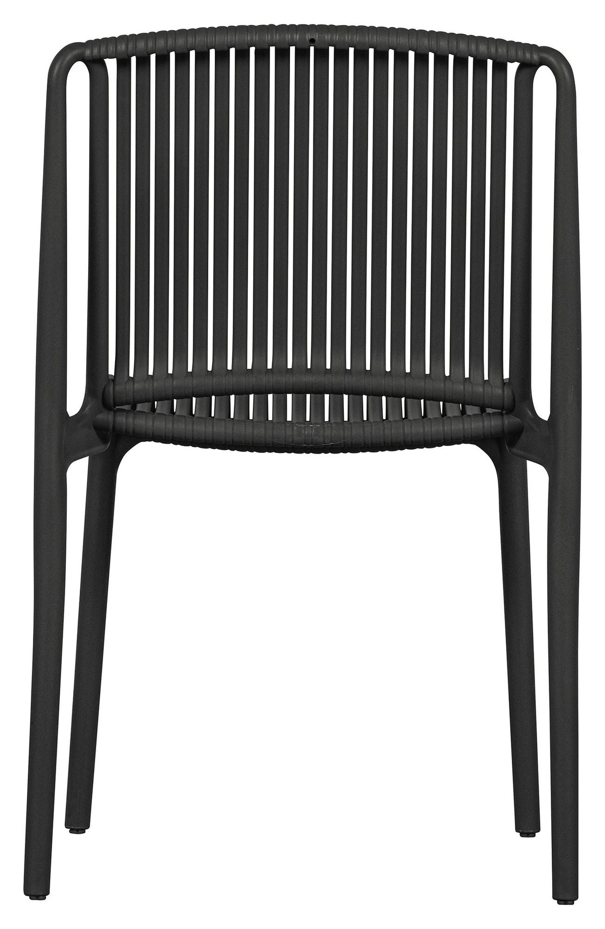 Billie Garden Chair laget av plast, svart