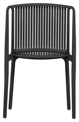 Billie Garden Chair laget av plast, svart