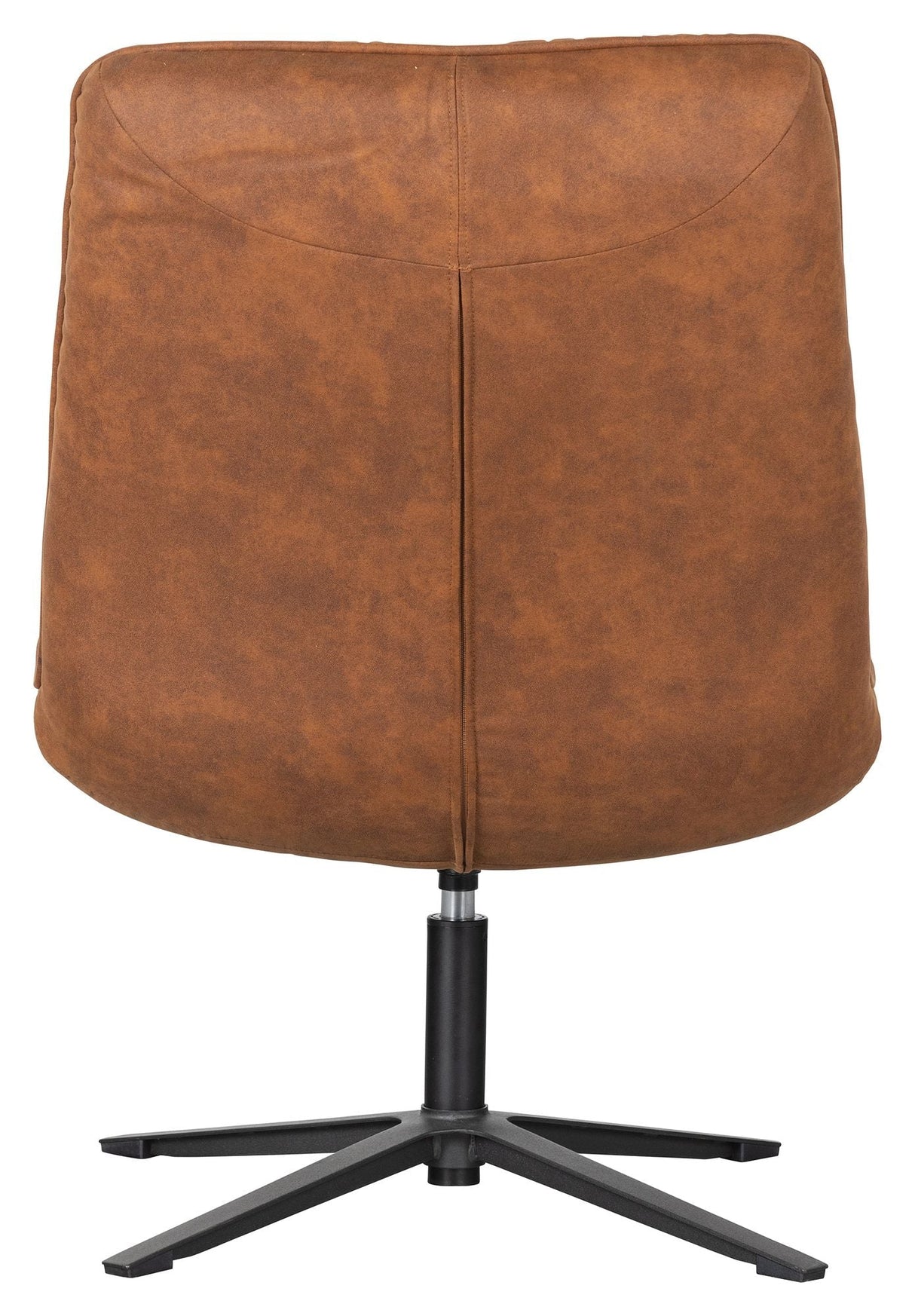 Woood Dirkje Lounge Chair w. svingbar fot, cognac skinnett