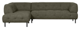 Lloyd Sofa w. chaise longue, venstre vendt, grønn melange