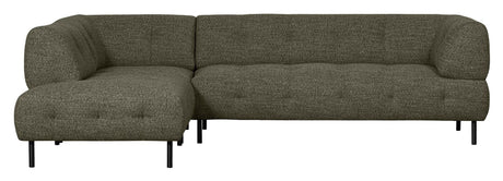 Lloyd sofa m. sjeselong, Venstrevendt, Grønn Melange 