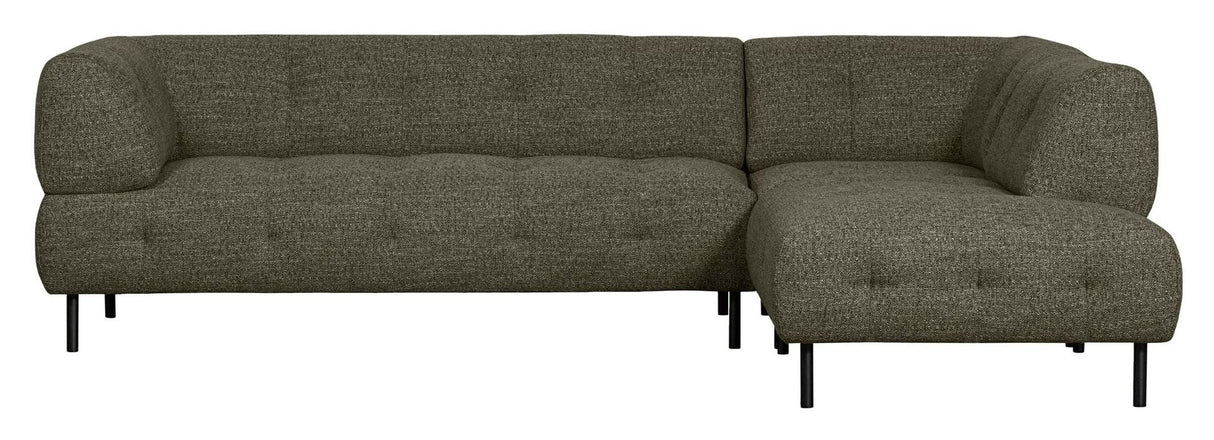 Lloyd sofa m. sjeselong, Høyrevendt, Grønn Melange 