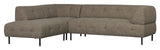 Lloyd Sofa w. Chaise Longue, venstre, mørkebrun melange