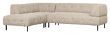 Lloyd Sofa w. chaise longue, venstre vendt, naturlig melange