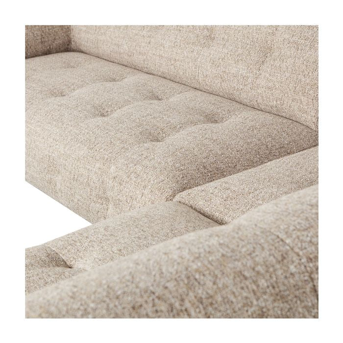 Lloyd sofa m. sjeselong, Høyrevendt Natural Melange 