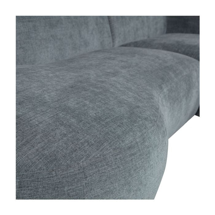 Polly sofa w. chaise longue, til høyre, blå/grønn