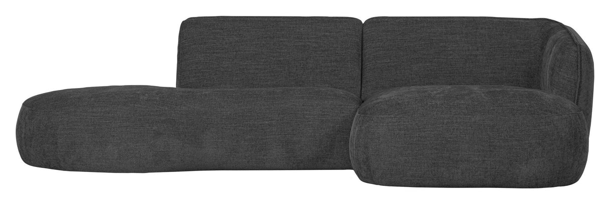 Polly sofa w. Chaise Longue, høyre, grå