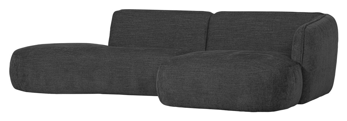 Polly sofa w. Chaise Longue, høyre, grå