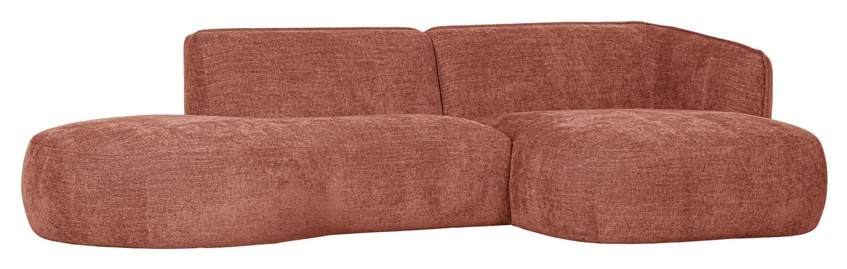 Polly Sofa m. sjeselong, Høyre, Rosa 