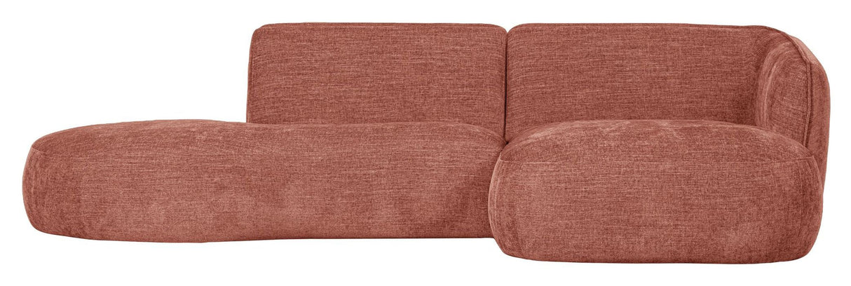 Polly Sofa m. sjeselong, Høyre, Rosa 