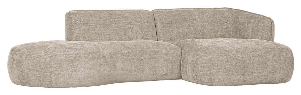 Polly sofa w. sjesel lang, til høyre, sand