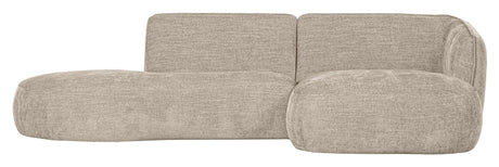 Polly Sofa m. sjeselong, Høyre, Sand 