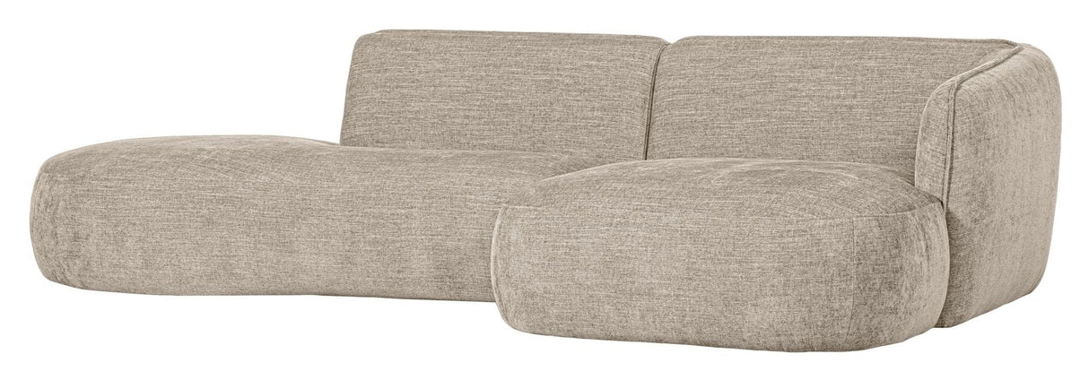 Polly sofa w. sjesel lang, til høyre, sand