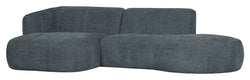 Polly Sofa m. sjeselong, venstre, blå/grønn 