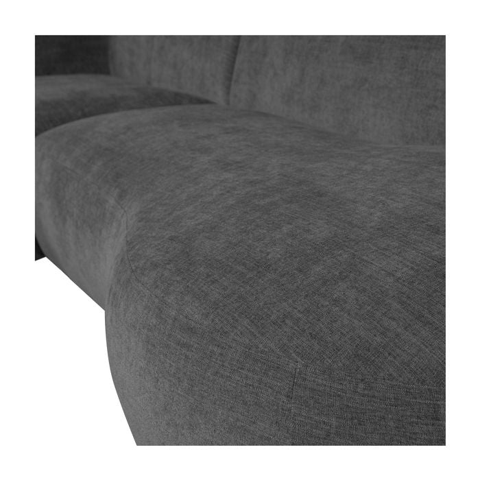 Polly sofa w. chaise longue, venstre, grå