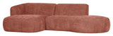 Polly sofa w. chaise longue, venstre, rosa