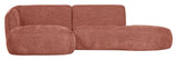 Polly sofa w. chaise longue, venstre, rosa