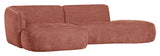 Polly sofa w. chaise longue, venstre, rosa