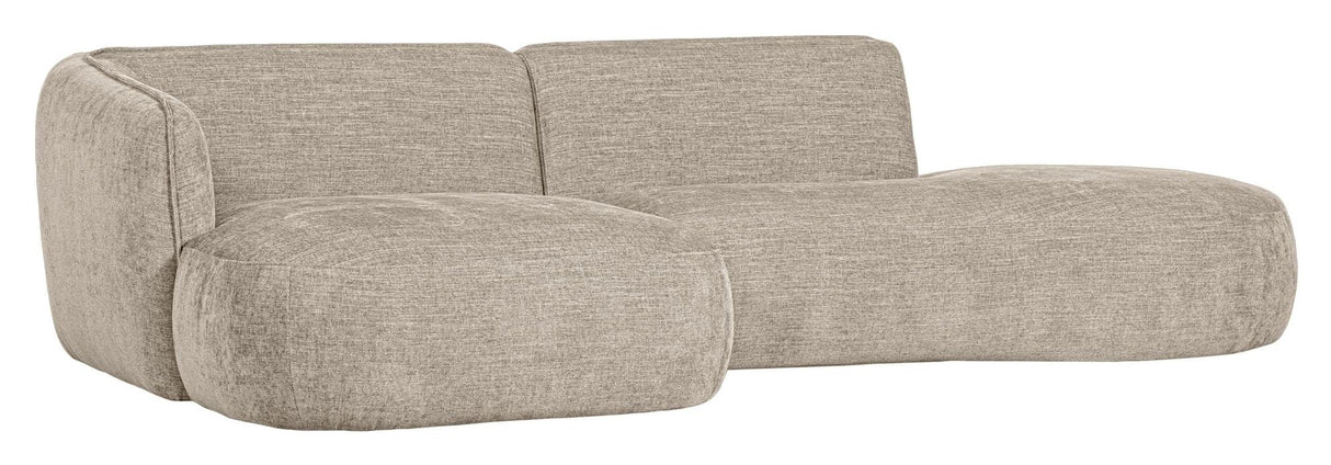 Polly Sofa m. sjeselong, Venstre, Sand 