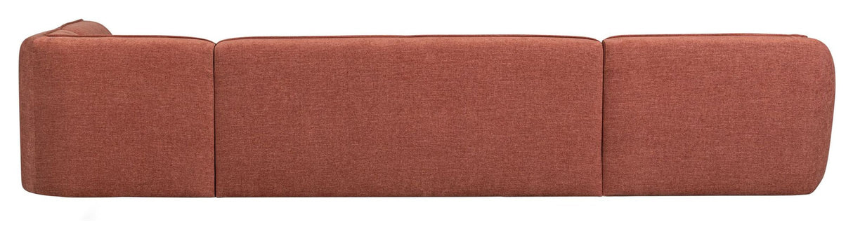 Polly U-sofa, Høyrevendt, Rosa 