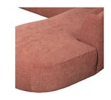 Polly U-sofa, Høyrevendt, Rosa 