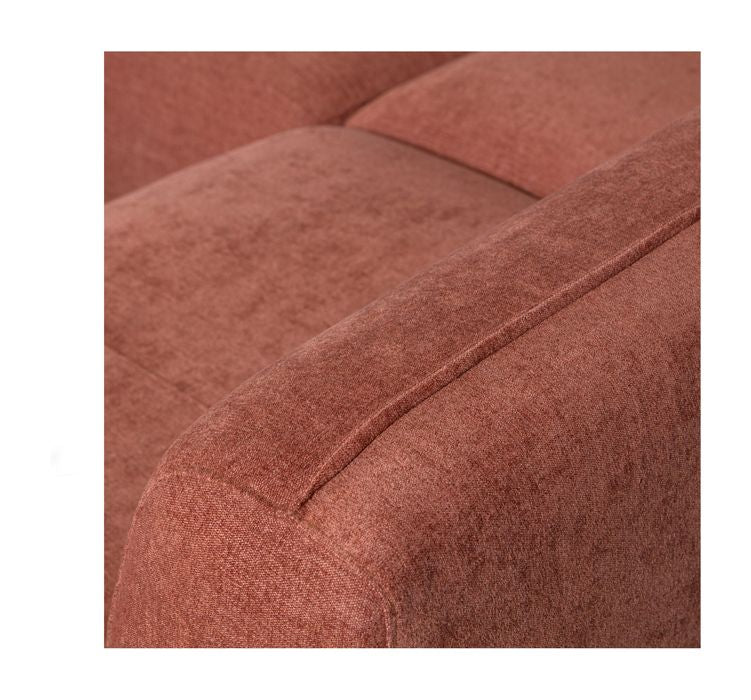 Polly U-sofa, Høyrevendt, Rosa 