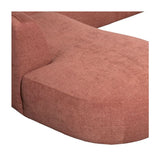 Polly U-sofa, Venstrevendt, Rosa 