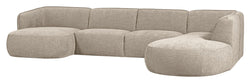 Polly U-sofa, Høyrevendt, Sand 