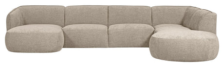 Polly U-sofa, Høyrevendt, Sand 