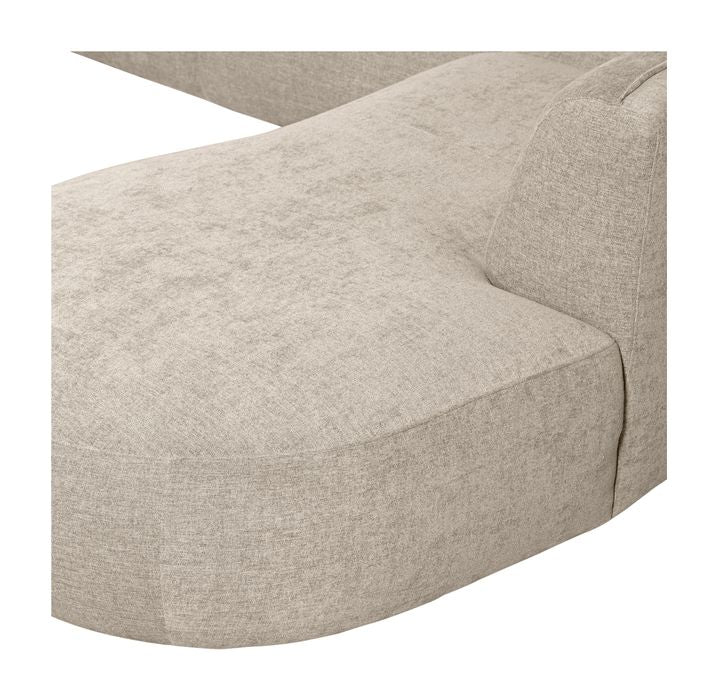 Polly U-sofa, Høyrevendt, Sand 