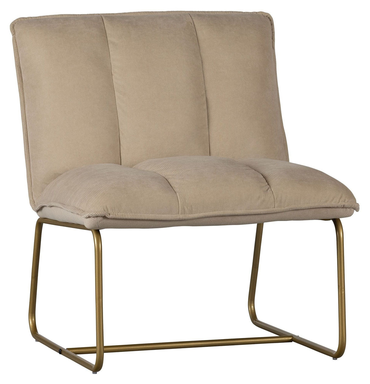 Woood Fie Lounge Chair - Sandfarget fløyel