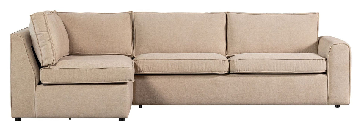 Freek hjørnesofa venstre, beige 