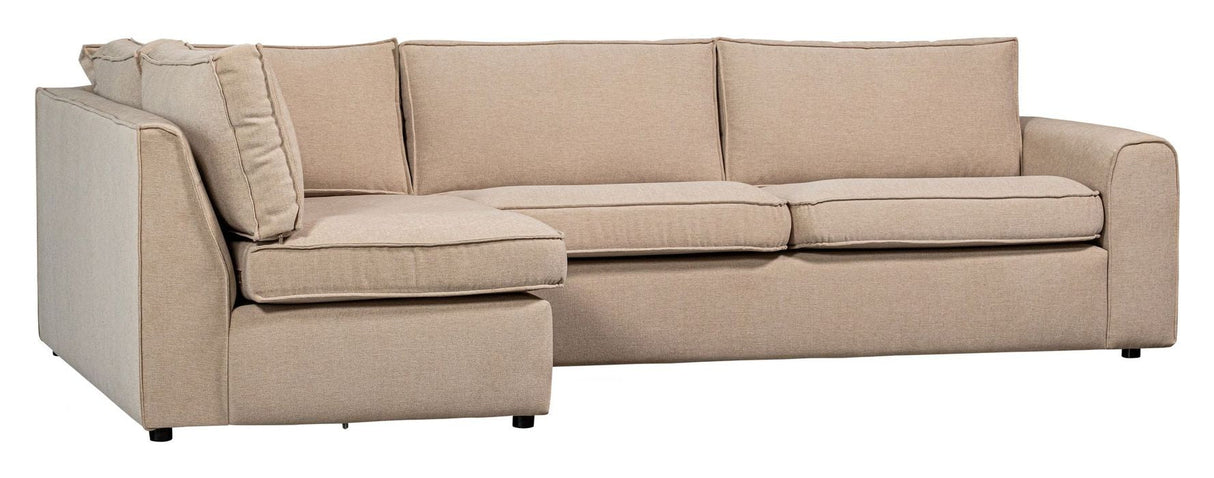 Freek hjørnesofa venstre, beige 