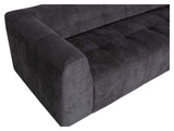 Woood Grid 3-per. Sofa, mørkegrå chenille